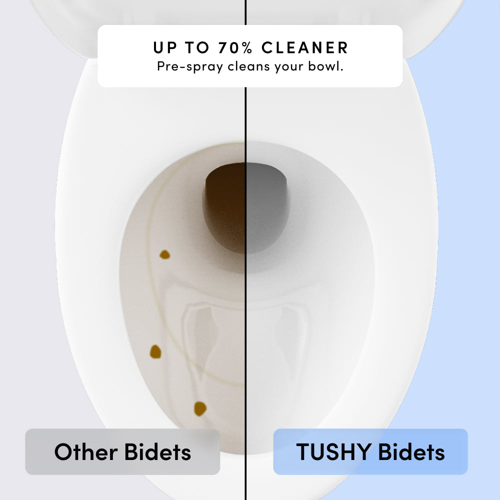 TUSHY Wave+ Non-Electric Bidet Seat with Pre-Spray (Lowe's Dropship)