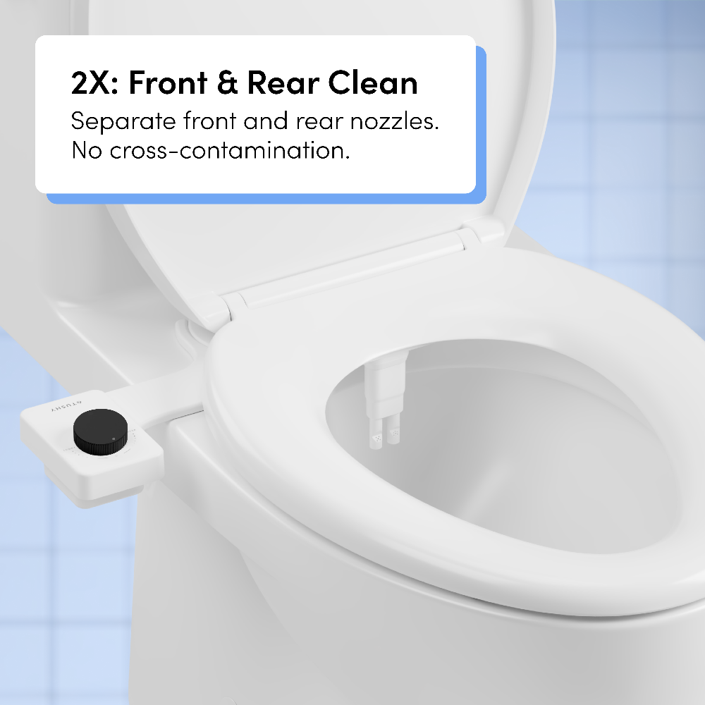 TUSHY Non-Electric Dual Nozzle Bidet Attachment (Lowe's Dropship)