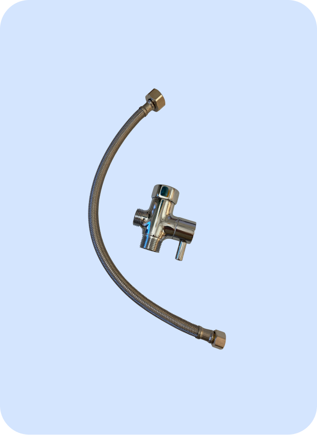 Childproofing Kit: Mega Adapter with Shutoff Valve and Compatible Hose