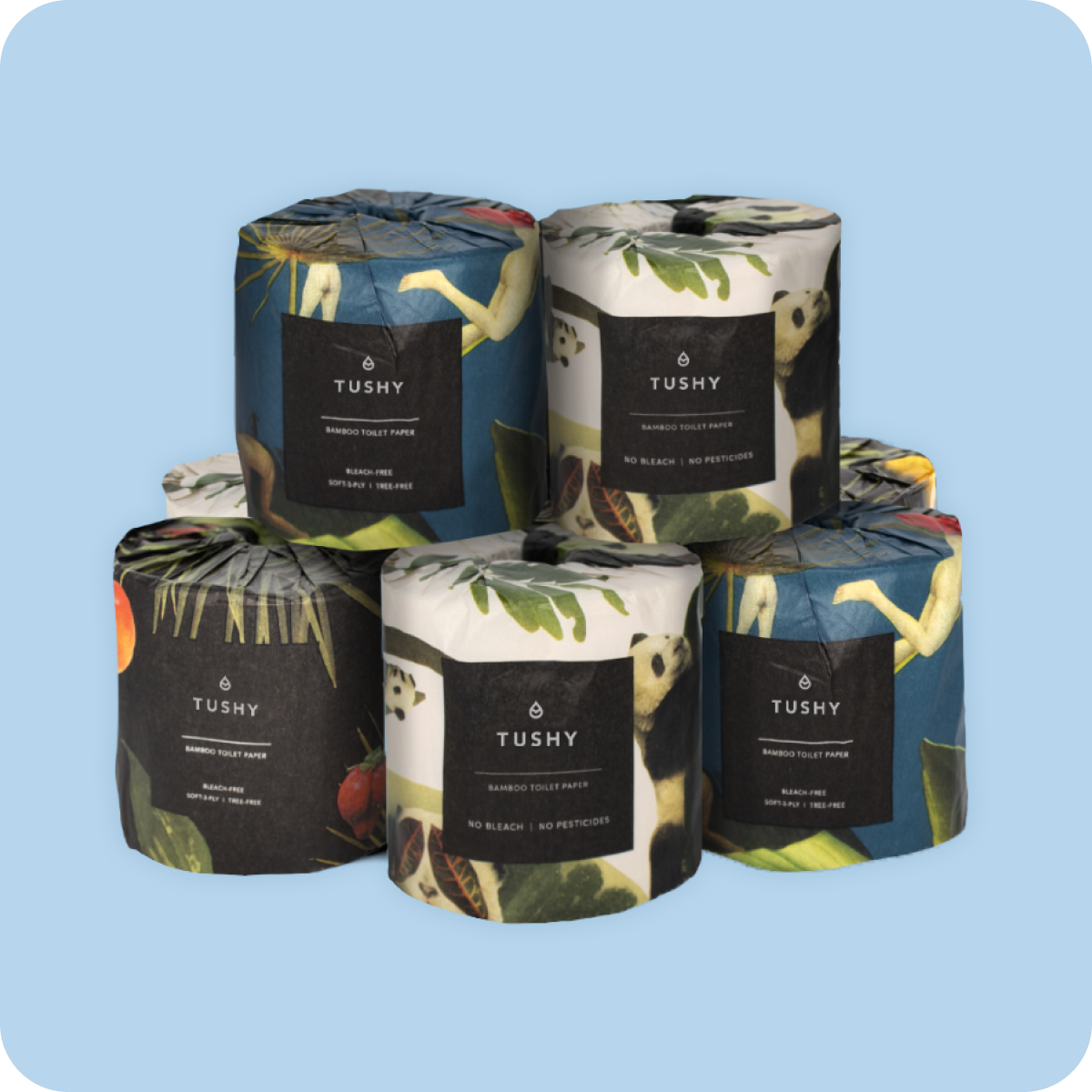 Premium Bamboo Toilet Paper 8 Rolls